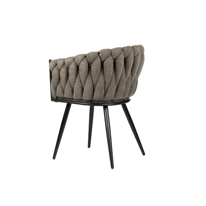 Wave stoel taupe - Set van 2 |woon-meubel.nl