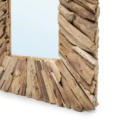 De Driftwood Framed Spiegel handgemaakte - Naturel - M |woon-meubel.nl 