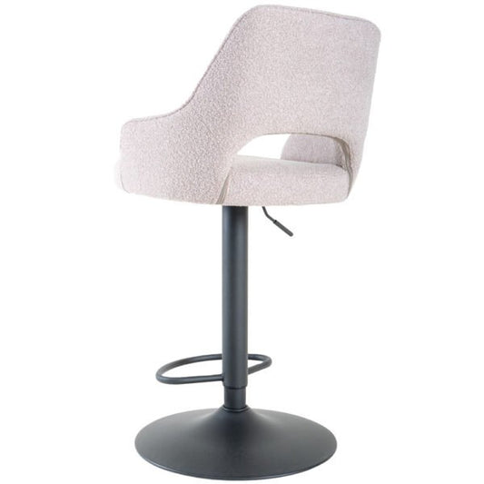 Barkruk Vivian Verstelbare Bouclé met Draaifunctie |woon-meubel.nl