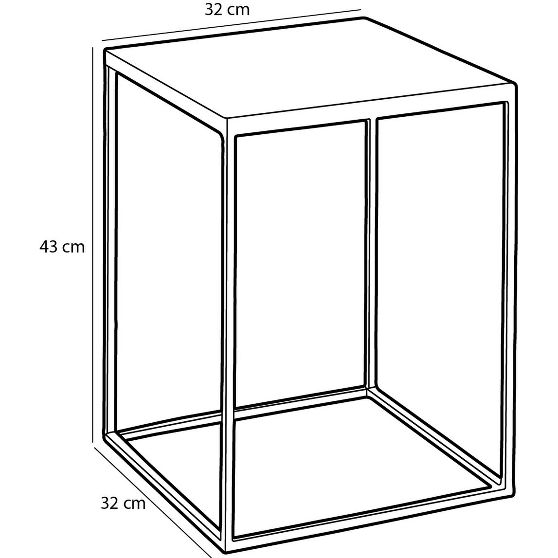 Aaron Bijzettafel voor Buiten - Set van 2 - Metaal - Roze