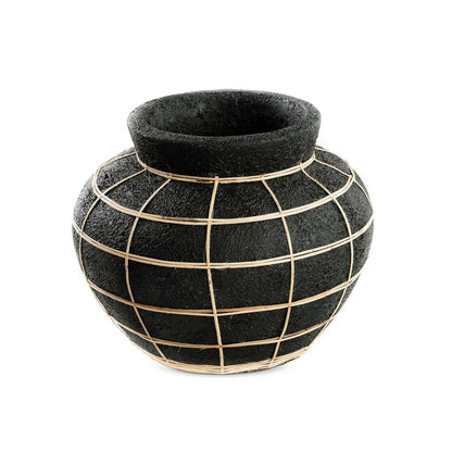 De Buikvaas terracotta - Zwart Naturel - M |woon-meubel.nl