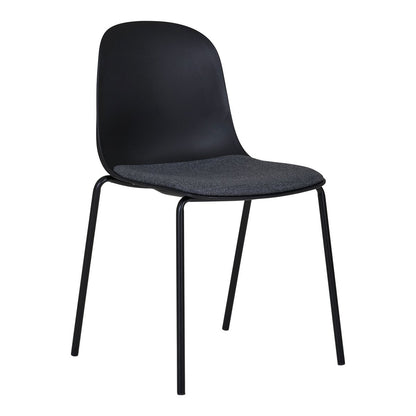 Zwarte eetkamerstoel comfortabel - Set van 2 | woon-meubel.nl
