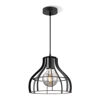 Lampe à suspension Blank - Noir - 25x25x127cm