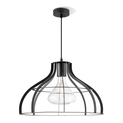 Pendant lamp Blank - Black - 40x40x131cm