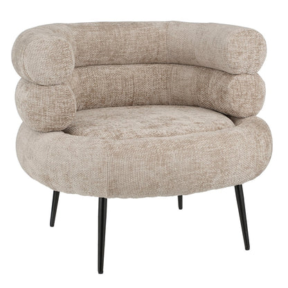 Armchair - L74 x W80 x H69 cm - Light grey