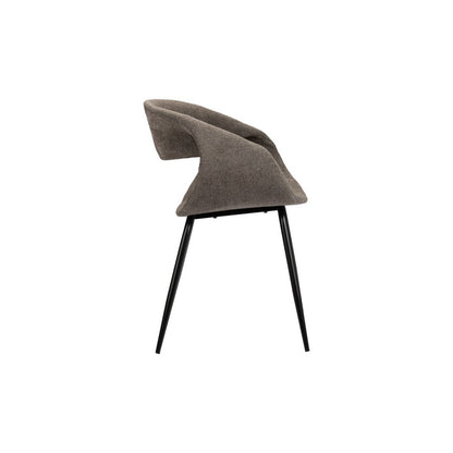 Whale Stoel Taupe - eetkamerstoel  - Set van 2 |woon-meubel.nl
