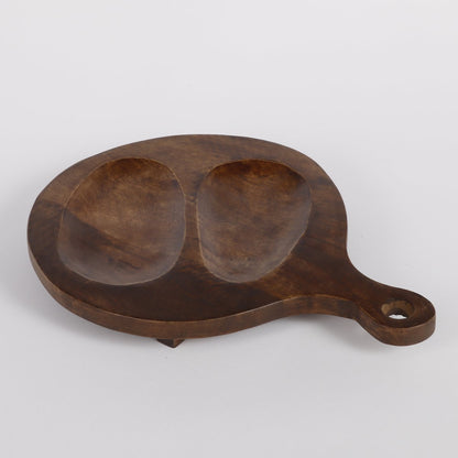 Broda Tapas board - L30 x W40 cm - Mango wood - Dark brown
