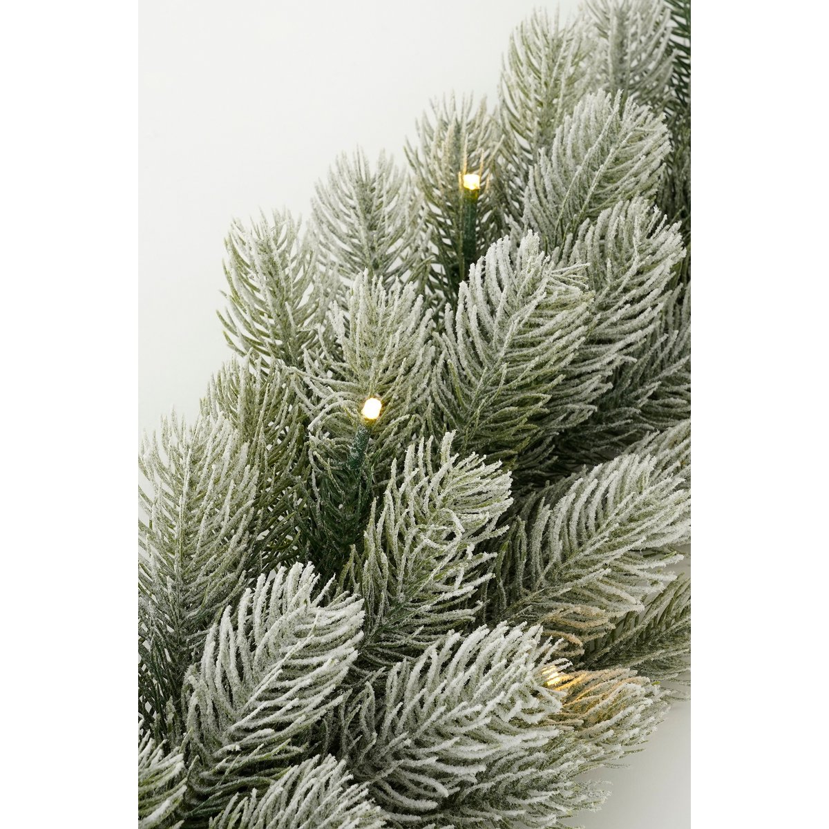 Nigata Guirlande met Warm Witte LED Verlichting - L180 cm - Groen Frosted