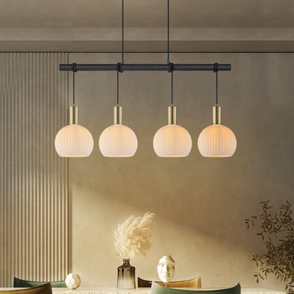 Hanging lamp Credo - Brass - 101x20x195cm