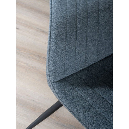 Eetkamerstoel Joppe Grey Bouclé |woon-meubel.nl