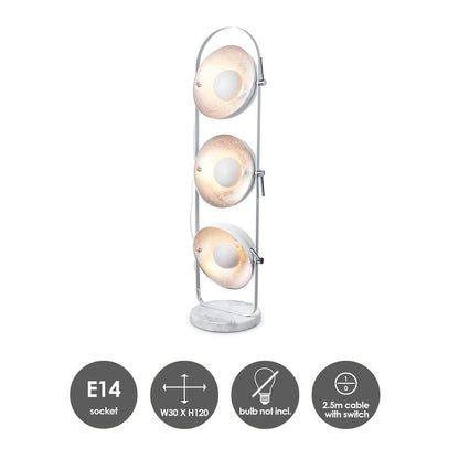 Banck Floor Lamp Sand White - Industrial Floor Lamp