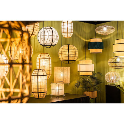 Page Hanging lamp - Ø31 cm - Bamboo - Brown