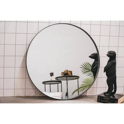 Mirror - Round Wall Mirror - Metal - Black - Ø60cm