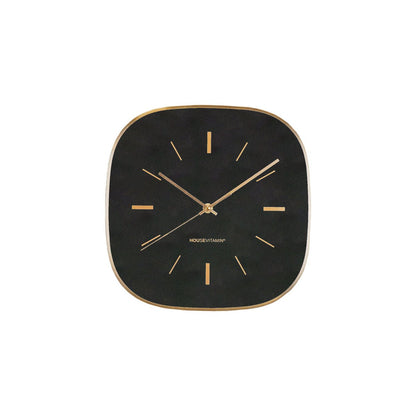 Wandklok Zwart Goud – 30 cm – Modern Design – Glas & Kunststof