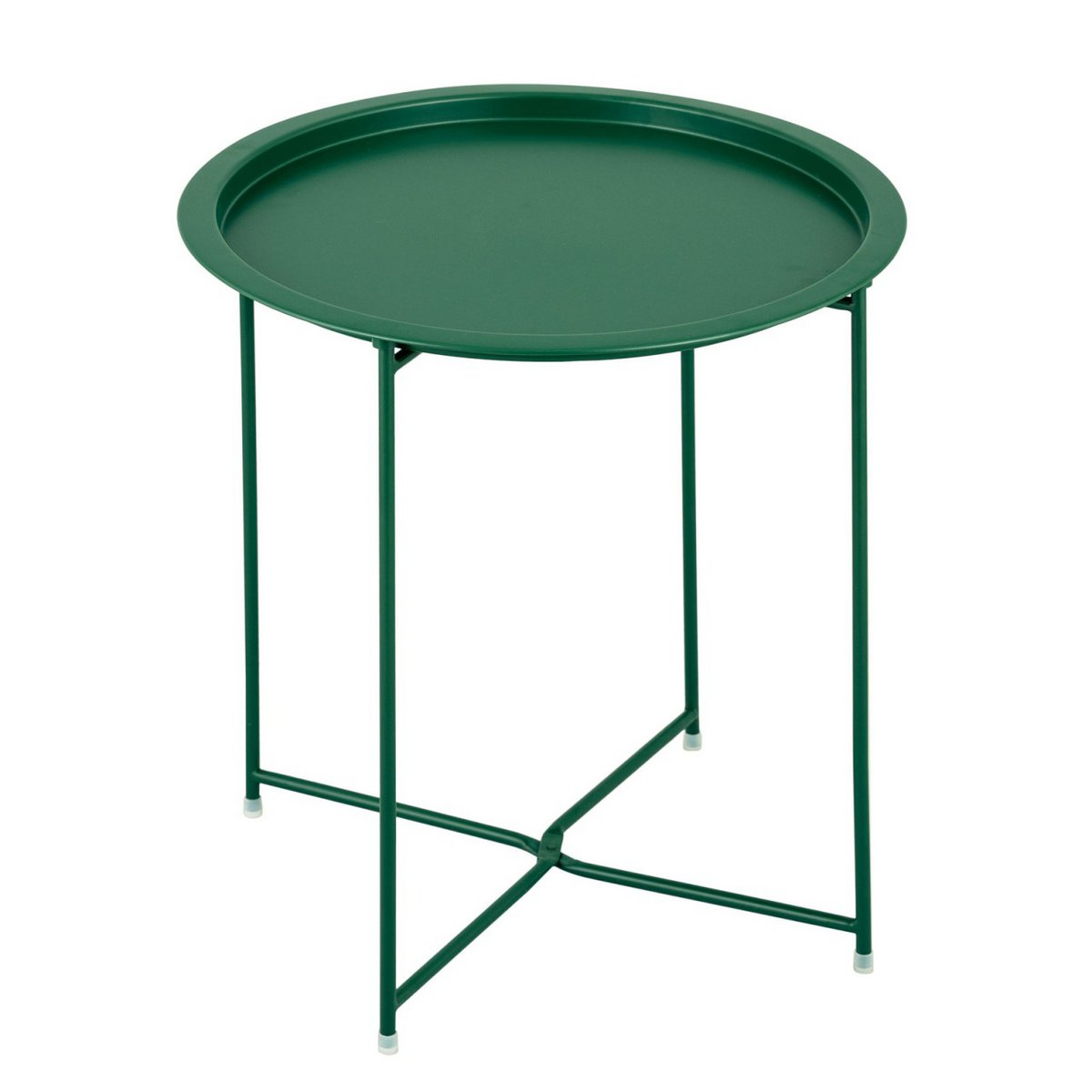 Bijzettafel met opbergruimte – Ø 47 cm | In verschillende kleuren | Voor binnen en buiten
