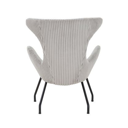 Relaxfauteuil Grijze structuurstof |woon-meubel.nl