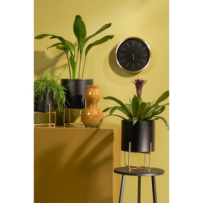 Aries Bloempot op Standaard - Set van 3 - Zwart
