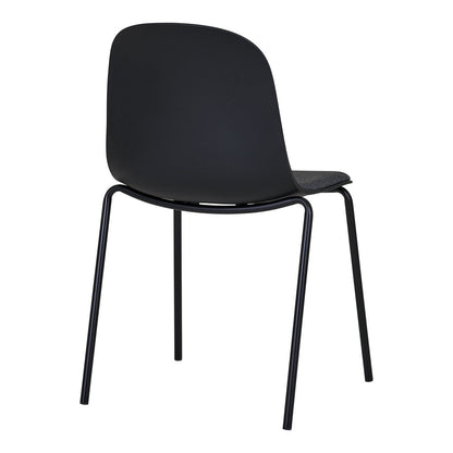 Zwarte eetkamerstoel comfortabel - Set van 2 | woon-meubel.nl