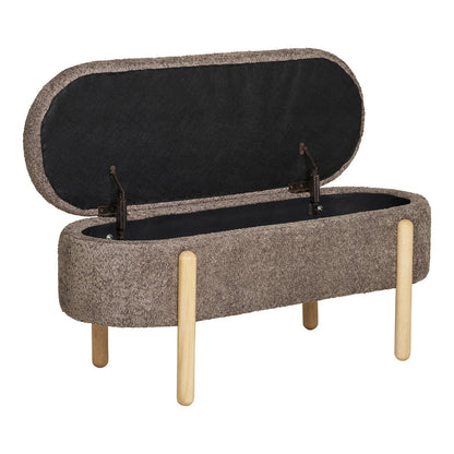 Branca Bench - Brown/Natural, 98x41x48 cm | woon-meubel.nl