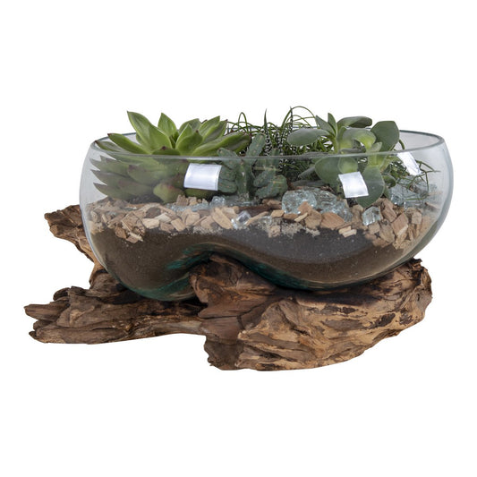 San Marino Waterdrop – Handgemaakt Glas op Teakhout | House Nordic