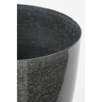 James Flower Pot on Stand - H28 x Ø22 cm - Metal - Gray