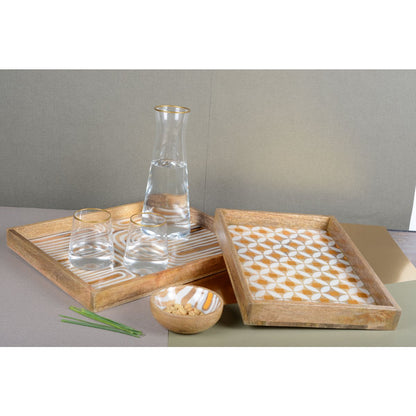 Set van 6 Luxe Waterglazen met Gouden Rand