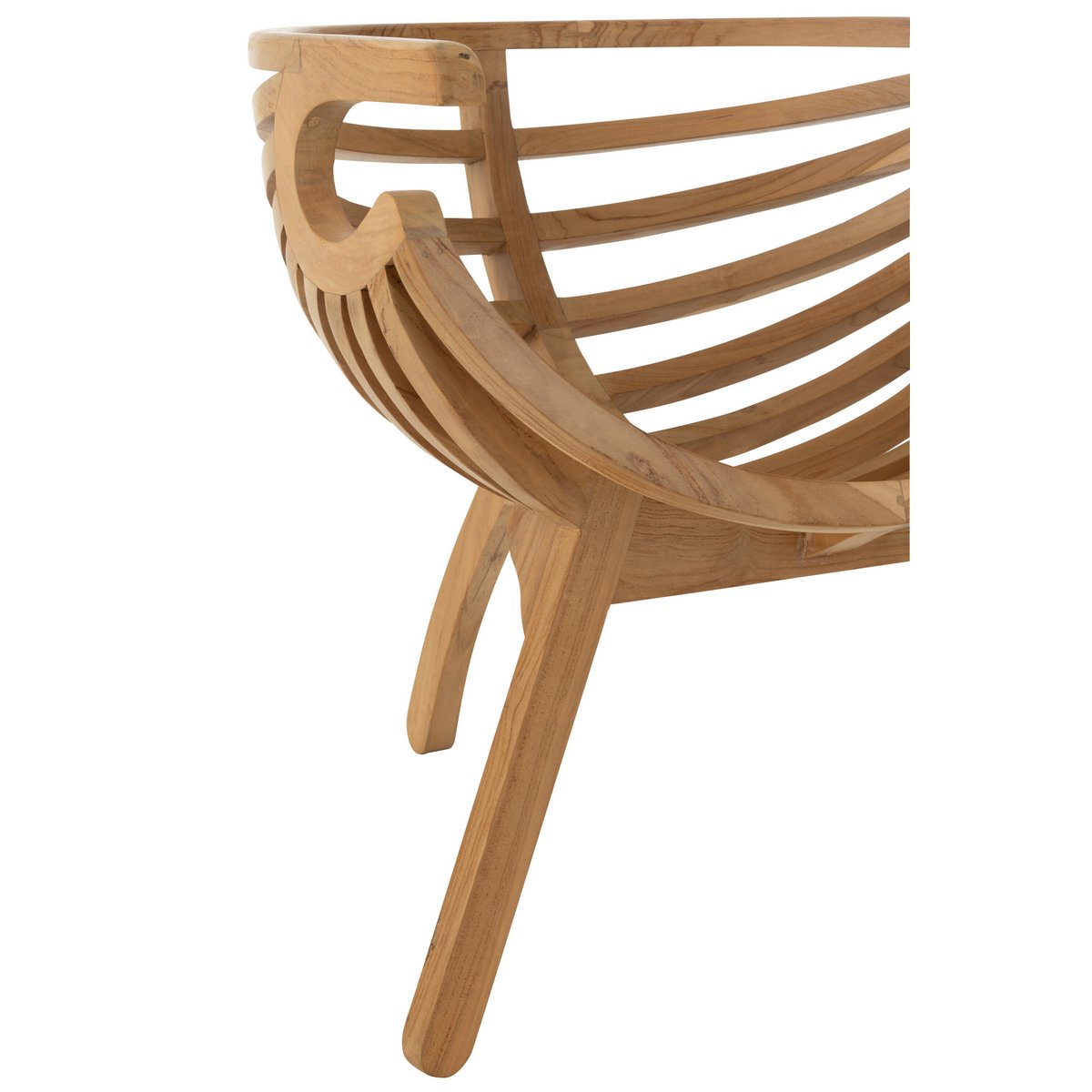 J-Line Stoel Crab Teak Hout Naturel