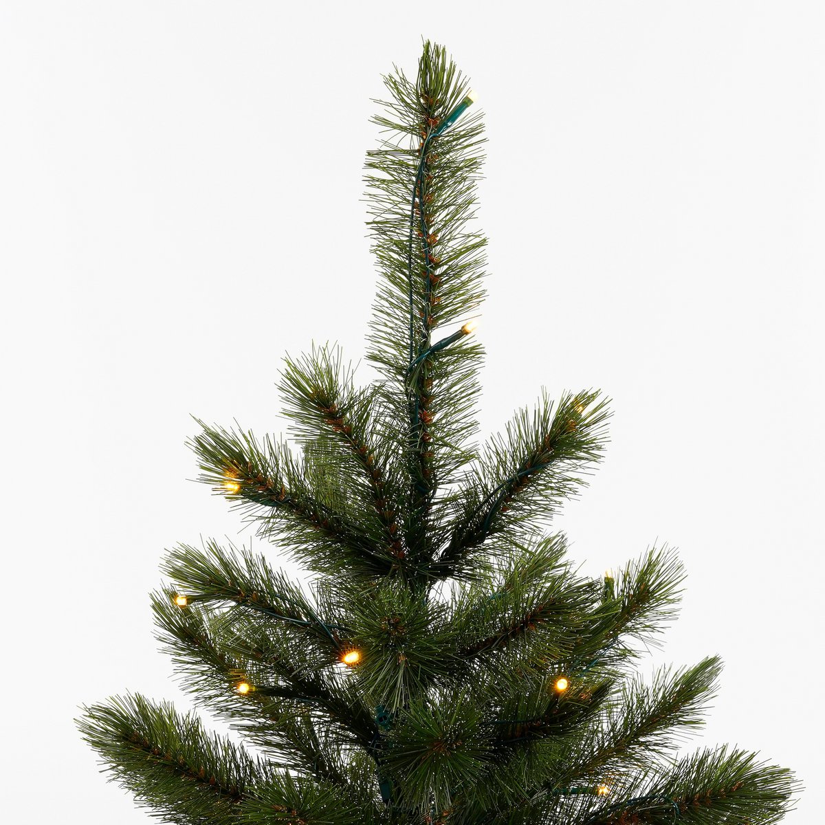 Bristlecone Kunstkerstboom met LED Verlichting - H215 x Ø127 cm - Donkergroen