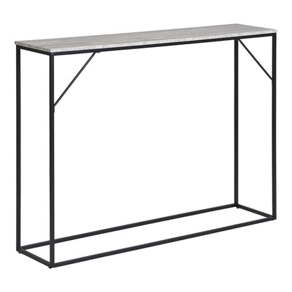 Console Vita - aspect travertin, noire, 110x26x80cm