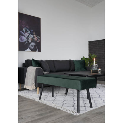 Halbanken - Fluweel, Staal, Groen |woon-meubel.nl
