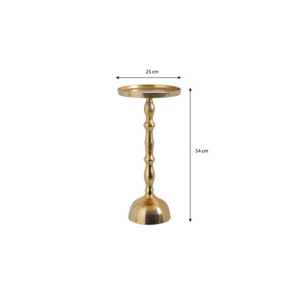 Duco Bijzettafel Goud - Aluminium - H54 x Ø25 cm |woon-meubel.nl