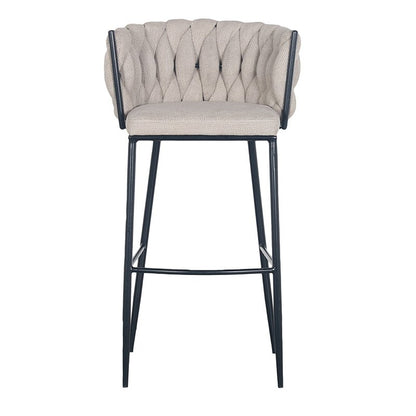 Wave bar stool beige