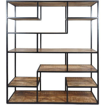 Vakkenkast Huub Hout 210 x 145 cm – Roomdivider|woon-meubel.nl