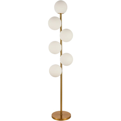 Lampadaire Jenna Blanc Or