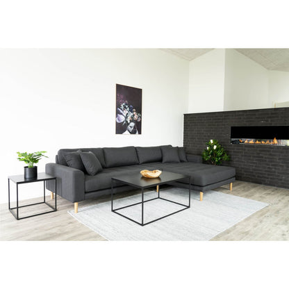 Vita salontafel Zwarte frame | woon-meubel.nl