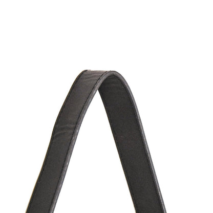 Mirror - Round Wall Mirror - Leather/Metal - Black - Ø30cm