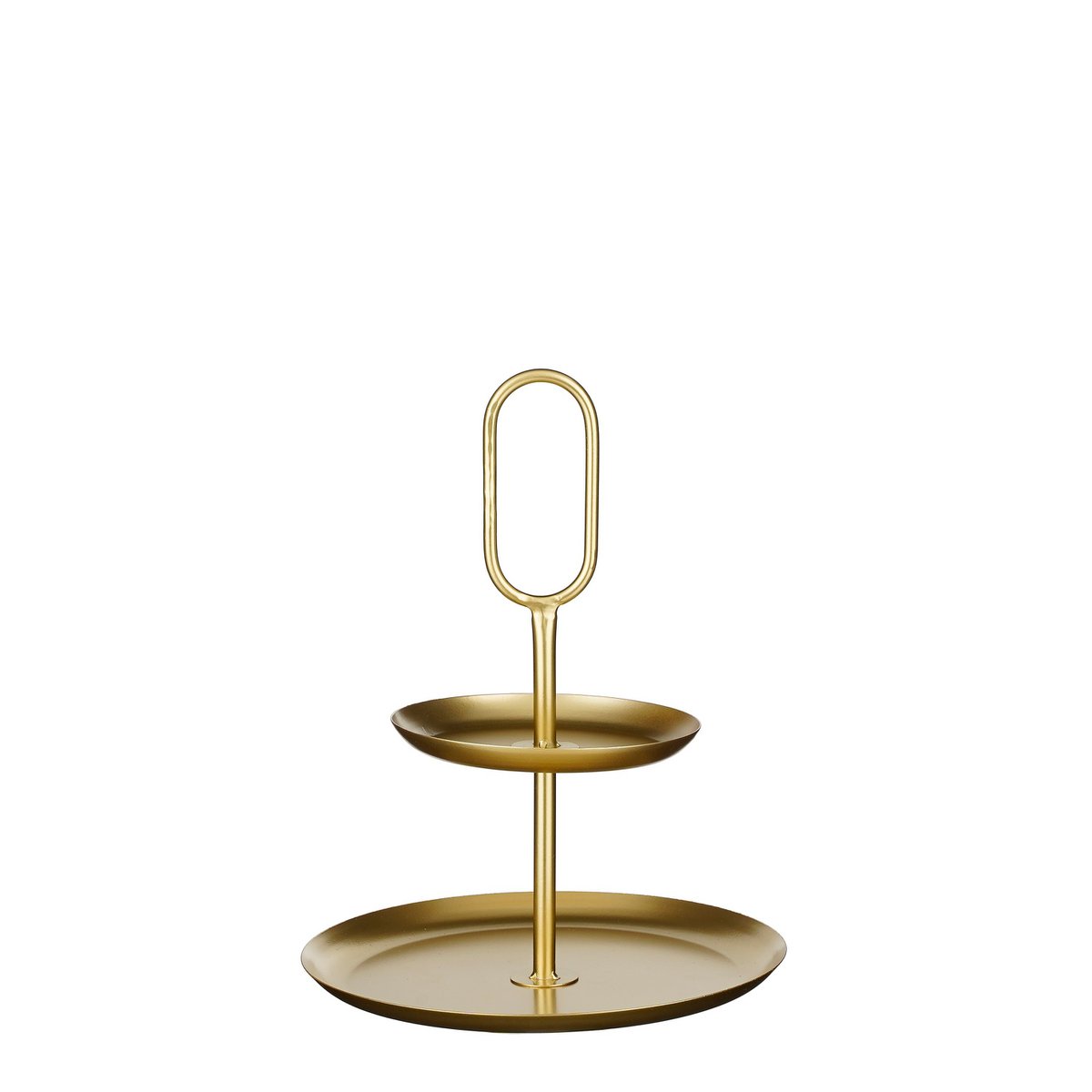 Rama Etagere 2 Laags - L28 x B28 x H36 cm - Metaal - Goud