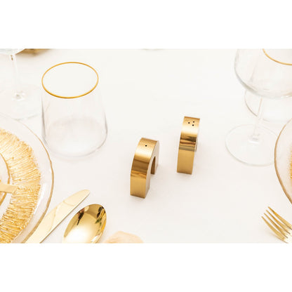 Set van 6 Luxe Waterglazen met Gouden Rand