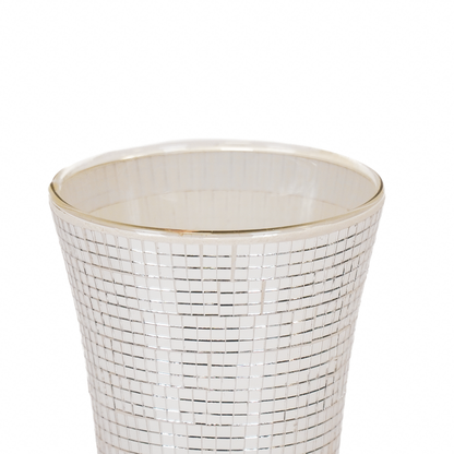 Housevitamin Disco Vase – Glass – 30 cm – Glossy &amp; Waterproof