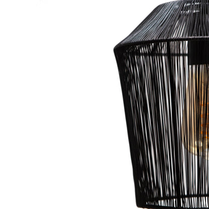 Hanging lamp MILA matt black Ø22x24cm
