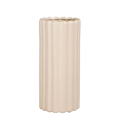 Vase - H33 x Ø15 cm - Céramique - Crème