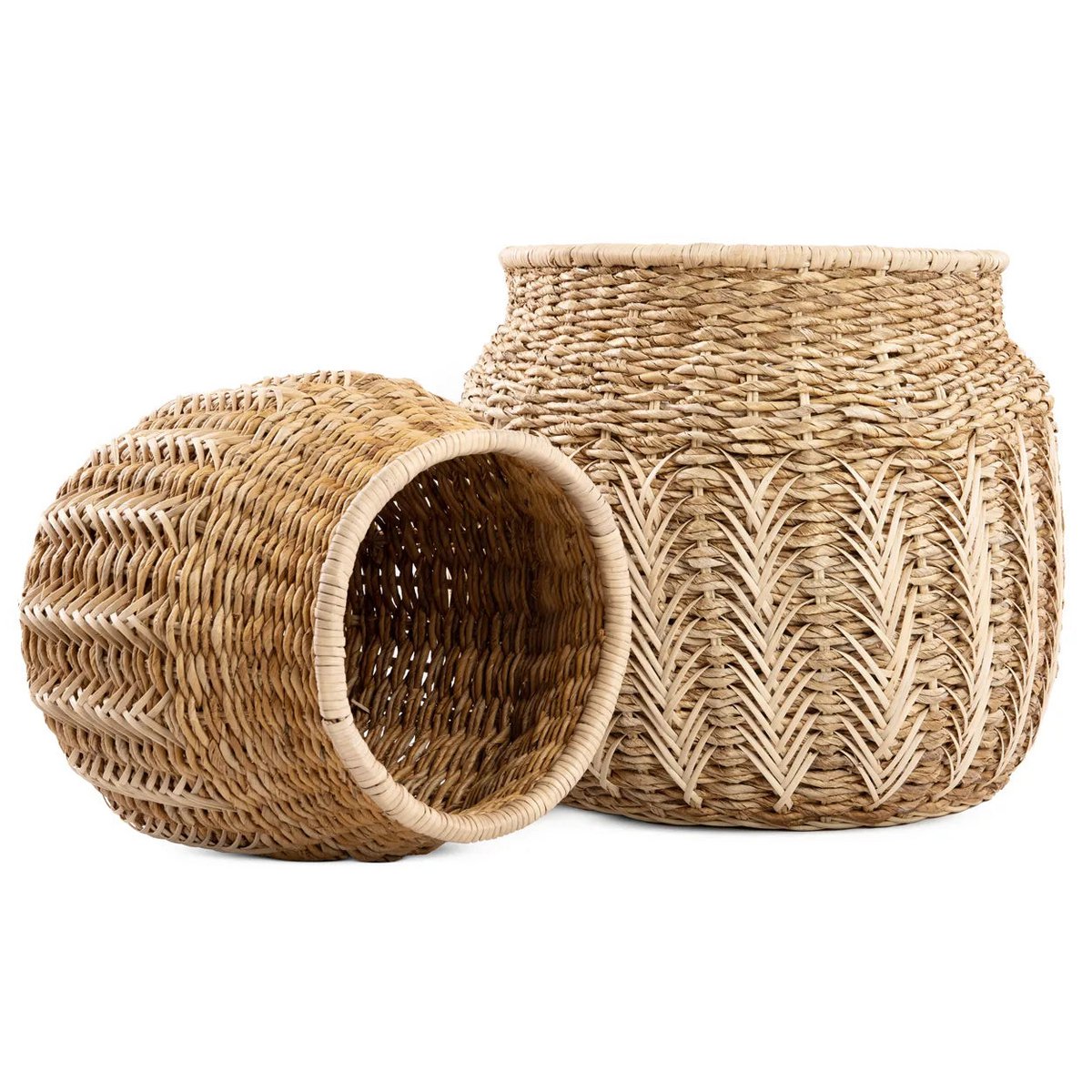 Handgemaakte Rotan Mand - Naturel - M | woon-meubel.nl