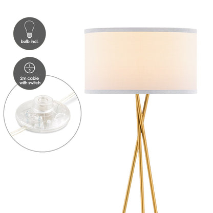 Modern Floor Lamp - Lampshade White - 53x53x138