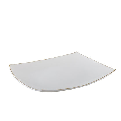 Rechthoekig Serveerbord met Gouden Rand 35x25 cm |woon-meubel.nl