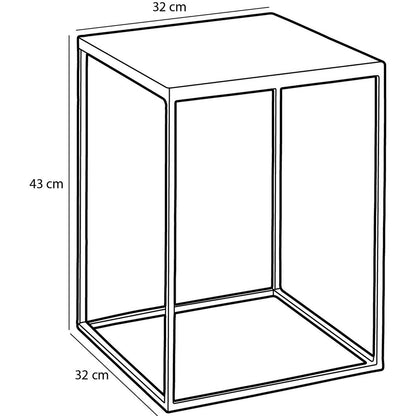 Aaron Bijzettafel voor Buiten - Set van 2 - Metaal - Groen