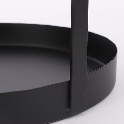 Etagere 2 Layers - H41 x Ø25 cm - Metal - Black