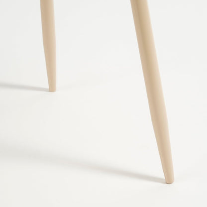 Flores Side table - H44 x Ø40 cm - Metal - Beige