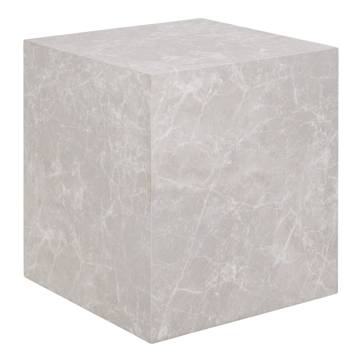 Praagse bijzettafel - marmerlook, beige |woon-meubel.nl