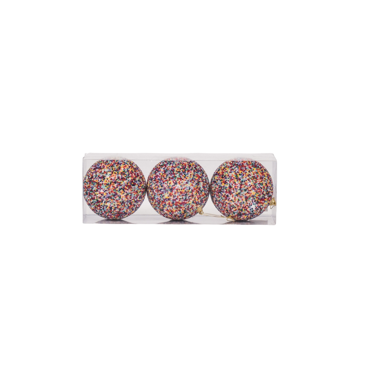 Kersthangers- Kerstballen- Schuim- Disco Dip -S3- 8cm