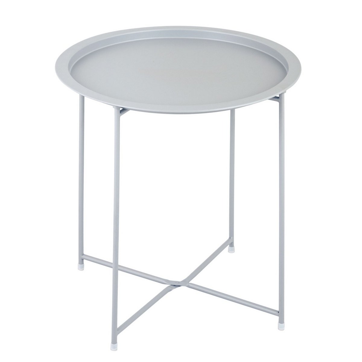 Bijzettafel met opbergruimte – Ø 47 cm | In verschillende kleuren | Voor binnen en buiten
